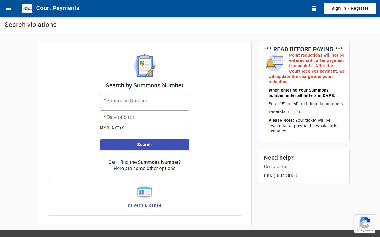 Lafayette court payments system for municipal fines