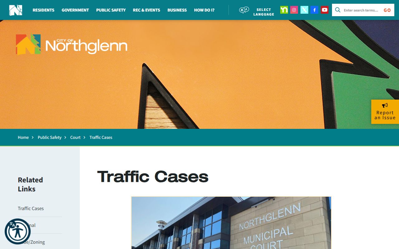 Northglenn traffic court services and online payment options