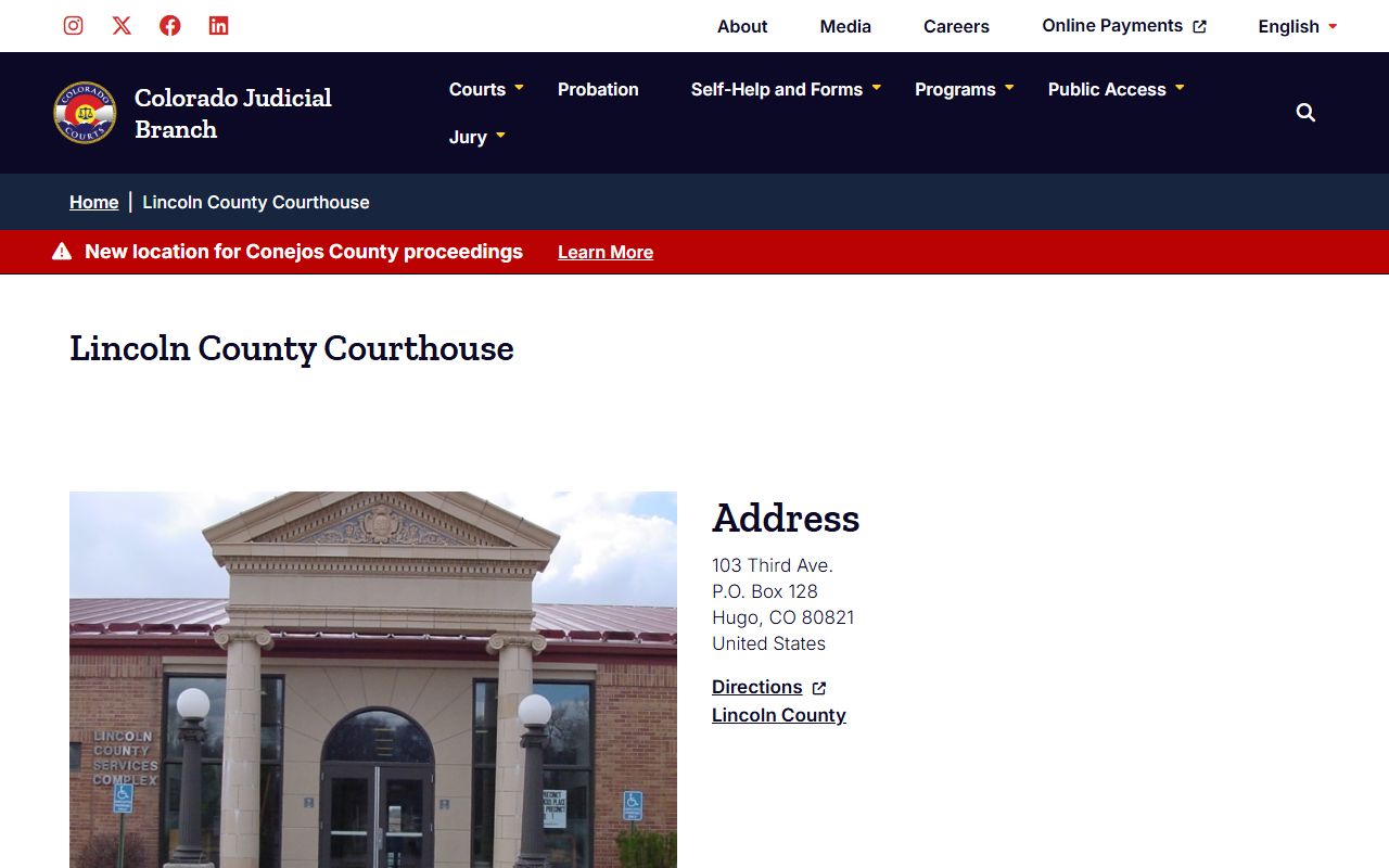 Lincoln County Courthouse building