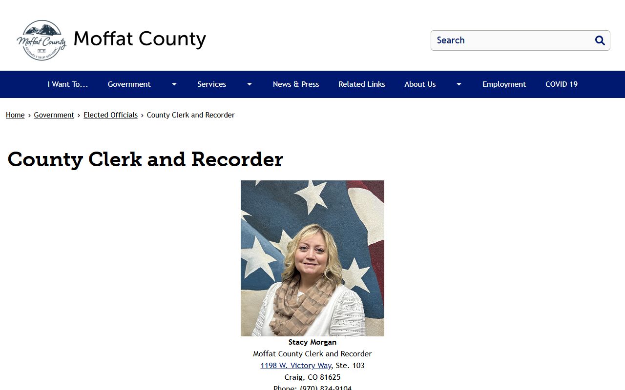 Moffat County Clerk and Recorder office