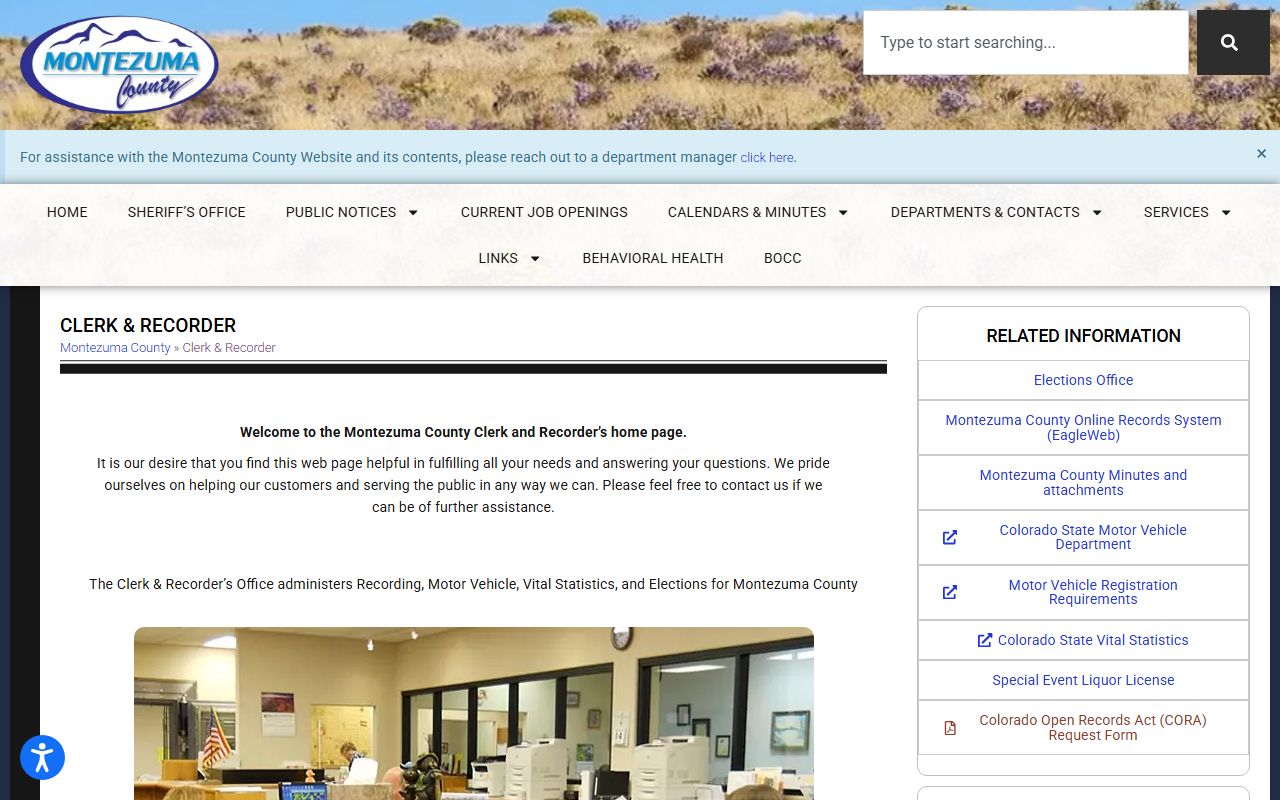 Montezuma County Clerk and Recorder