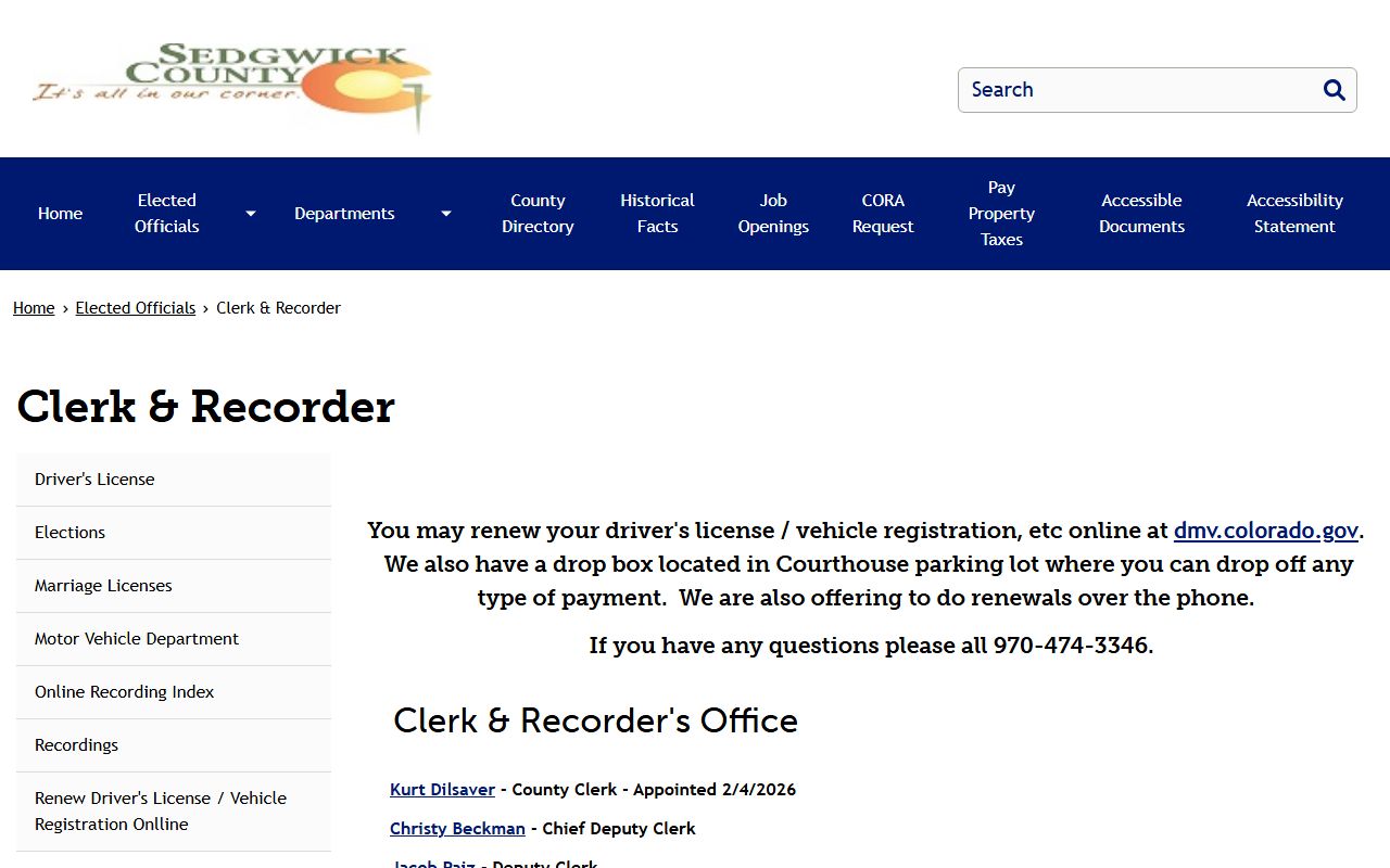 Sedgwick County Clerk and Recorder office