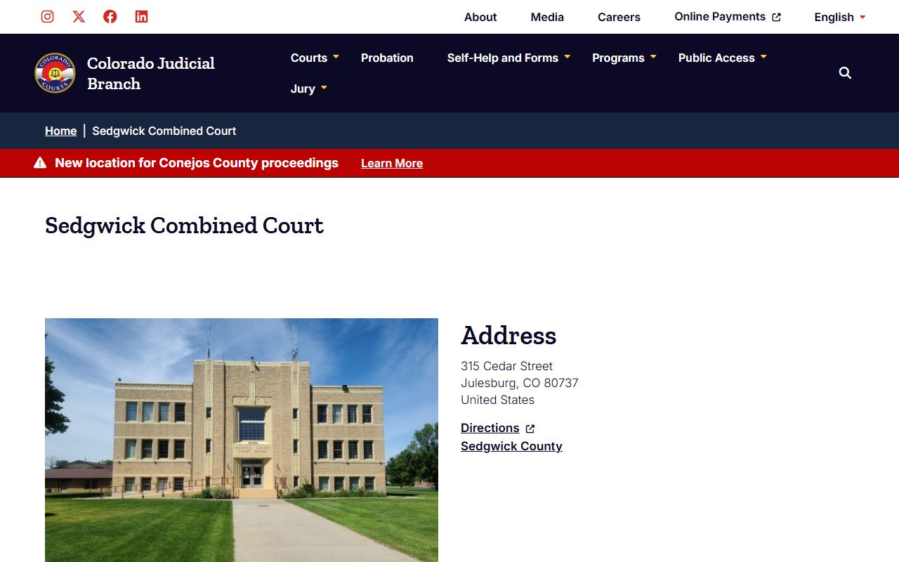 Sedgwick County Combined Court building exterior