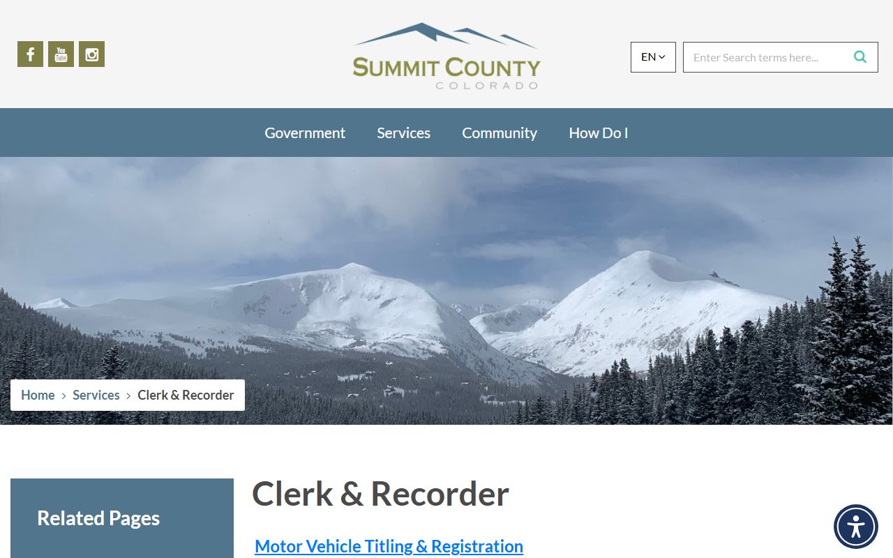 Summit County Clerk and Recorder office